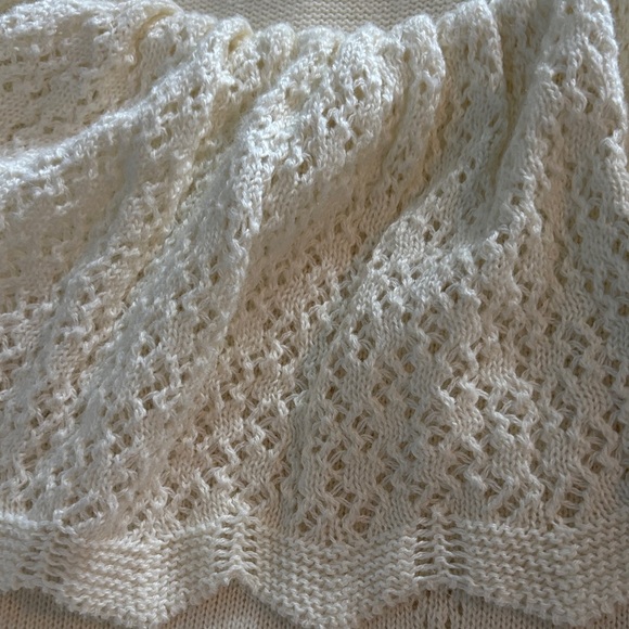 Off-the-Shoulder Cream Sweater - Picture 6 of 9